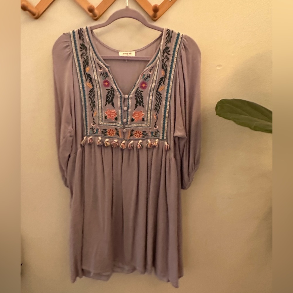 Embroidered boutique dress